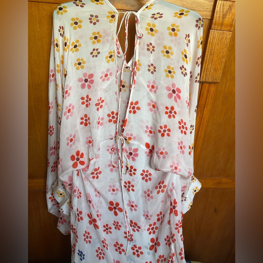 Jen's Pirate NWT. Booty Multicolor Floral Maxi Dress. Viscose Chiffon. Medium. - Picture 10 of 10